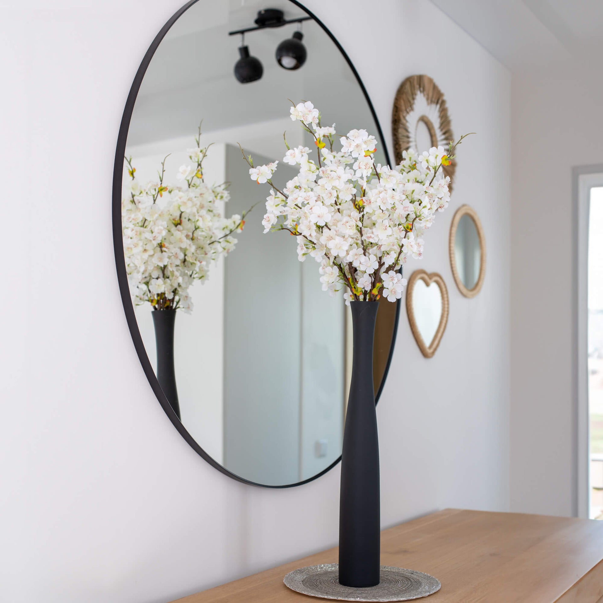 Apple tree inflorescences