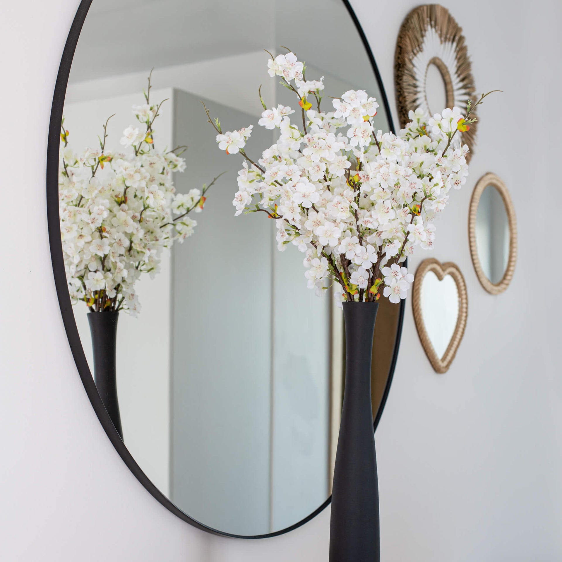 Apple tree inflorescences